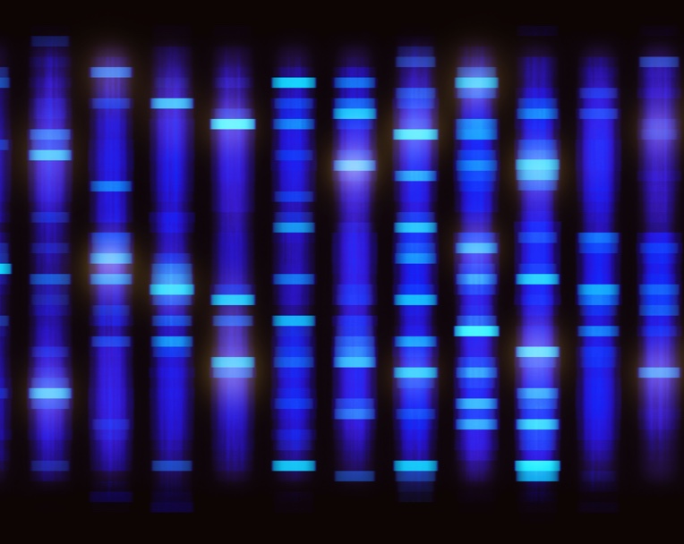 Abstract image of genetic sequencing  